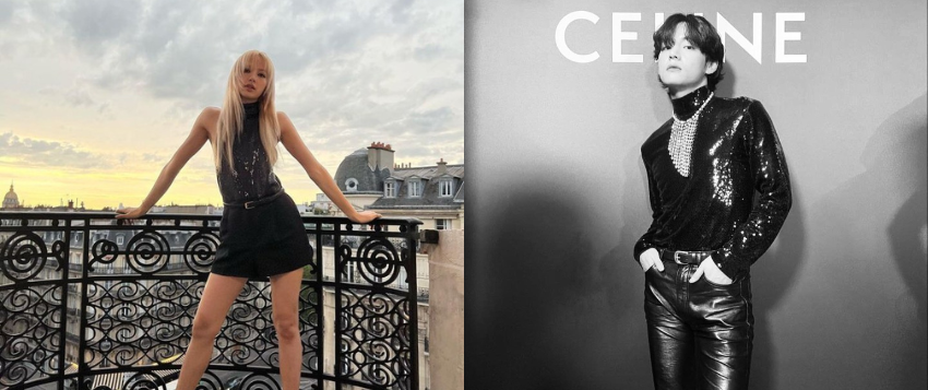 Cover image for Blackpink Lisa and BTS V Steal The Show At Celine Men’s Spring 23 Fashion Show In Paris