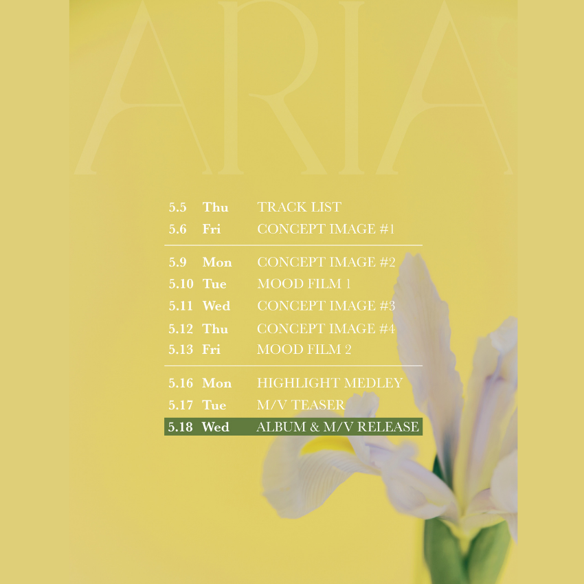 Yerin Aria Schedule
