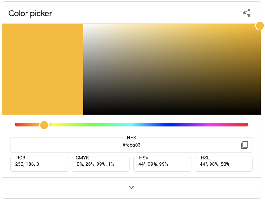 Google color picker screenshot