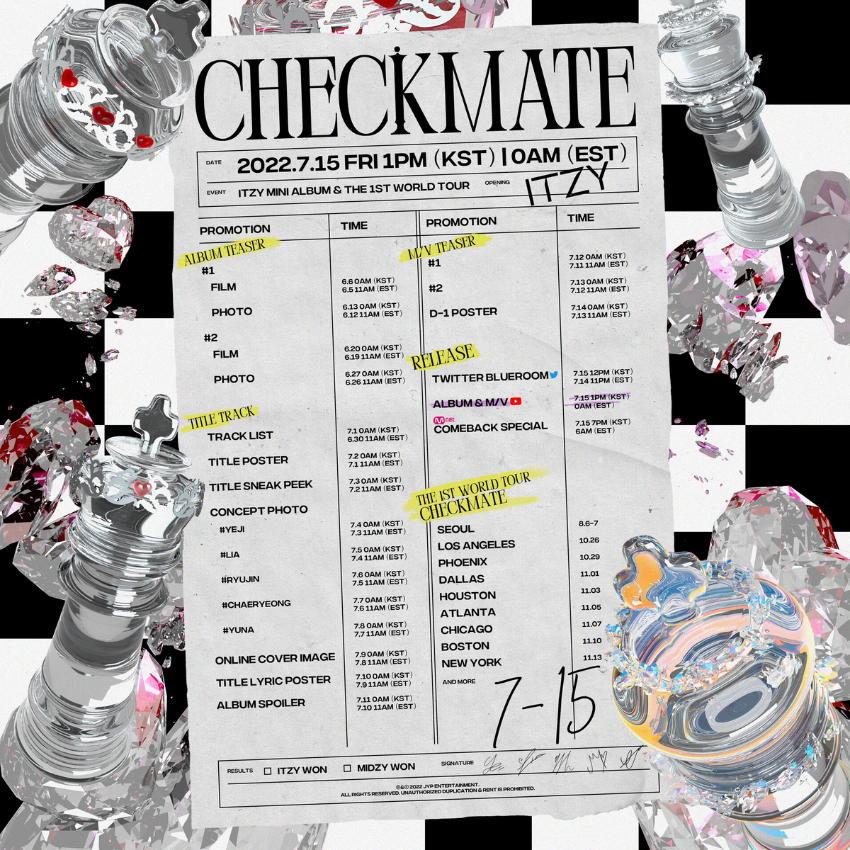 Checkmate Schedule Poster