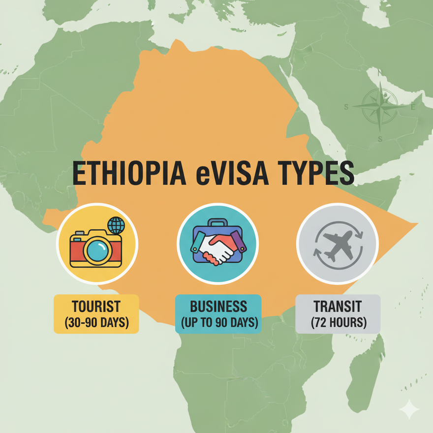 What type of eVisa is Ethiopia?