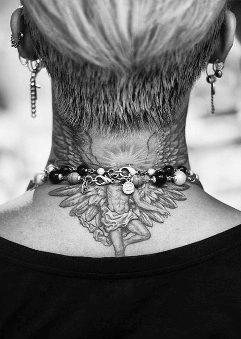 flying angel - G Dragon tattoo